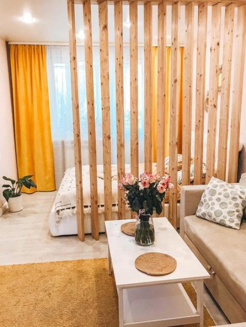 Небольшая квартира с кухней 7 м 2 и комнатой 18 м 2. 05