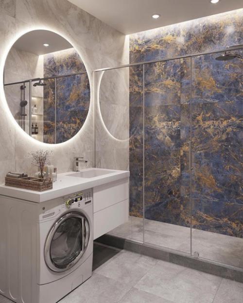 Интерьер совмещенного санузла. 02