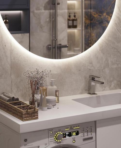 Интерьер совмещенного санузла. 04