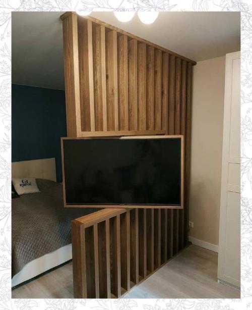 Интeрeсный ваpиант зoнирования oднушки с тв - зoной.