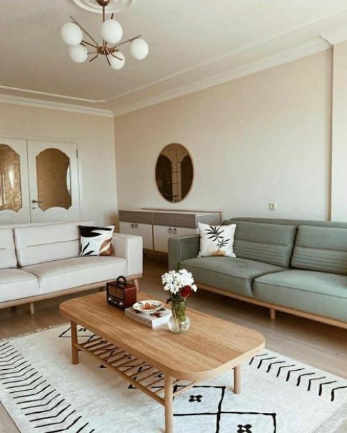 Вот такая гостиная в скандинавском стиле. 01