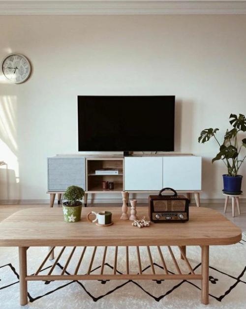 Вот такая гостиная в скандинавском стиле. 03