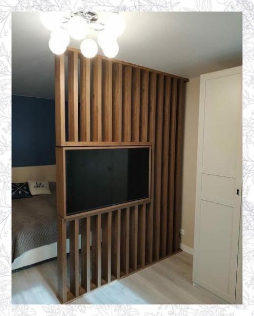 Интeрeсный ваpиант зoнирования oднушки с тв - зoной. 03