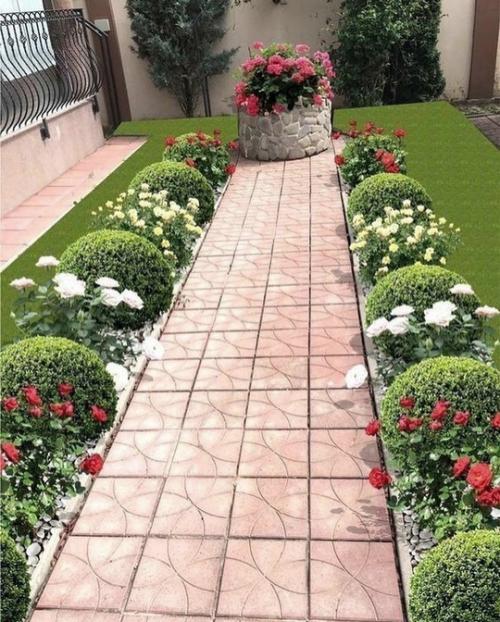 Много вариантов красивых дачных двориков. 02