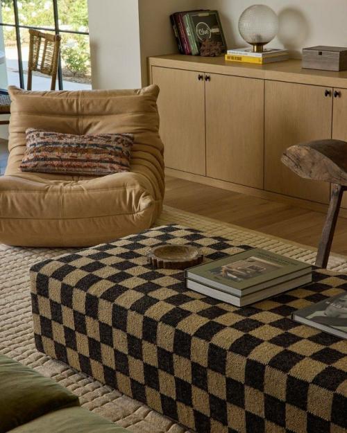 Шахматная клетка в интерьере - возвращение графики. 03