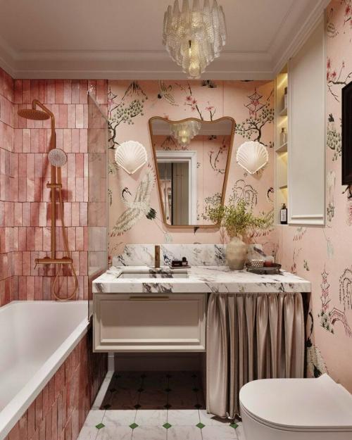 Маленькая квартира в розовых тонах. 09