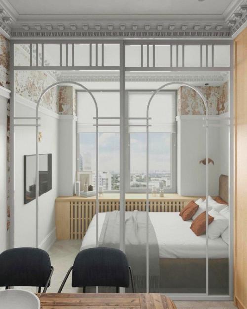 На такой маленькой площади (25 м 2) удалось разместить абсолютно все необходимое. 04