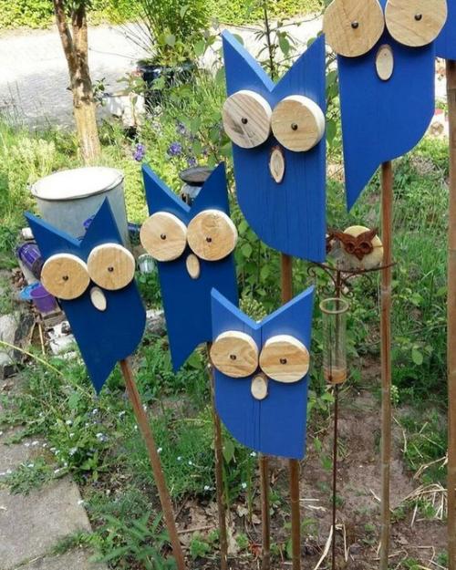Интересные поделки для вашего садового участка. 05