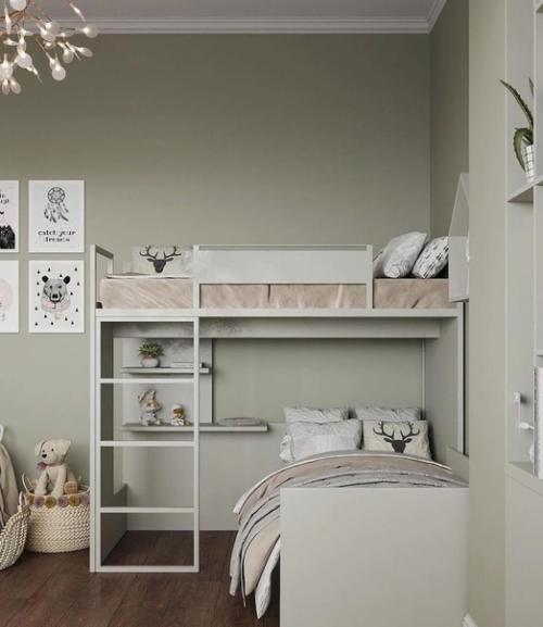 Детская комната в спокойных тонах. 01