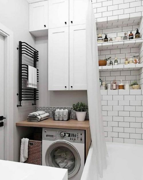 Отличное решение. Для небольшой ванной комнаты. 03