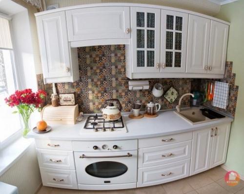 От подписчика:  Поставили кухокнку (икea) в пятиметровое пространство.