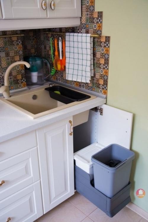 От подписчика:  Поставили кухокнку (икea) в пятиметровое пространство. 06