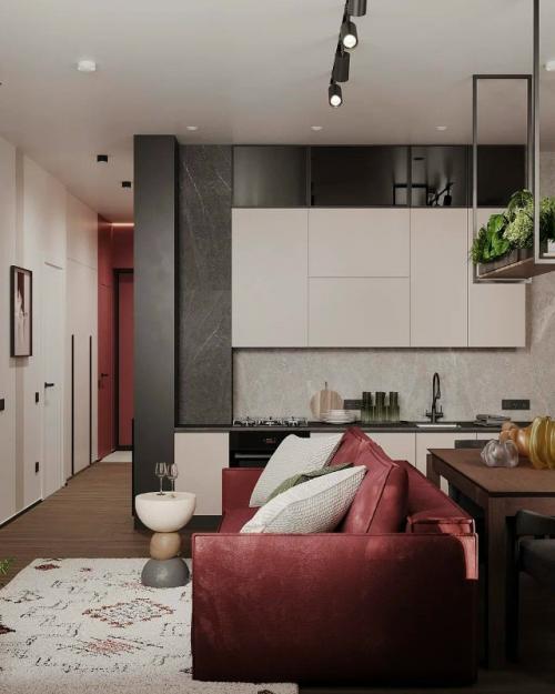 Квартира в насыщенных тонах. 07