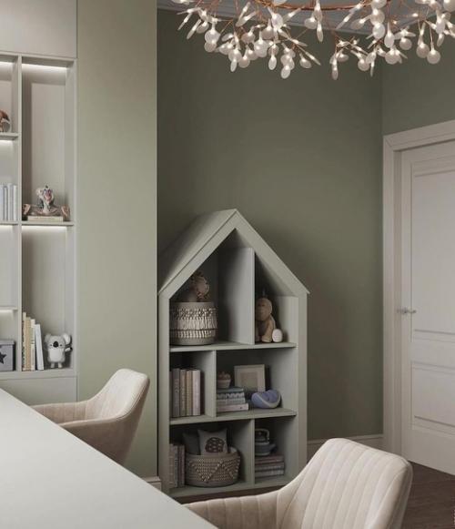 Детская комната в спокойных тонах. 05