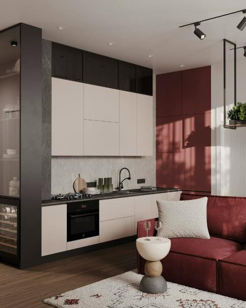 Квартира в насыщенных тонах. 01