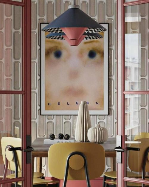 Французское настроение в современной кухне - гостиной. 07