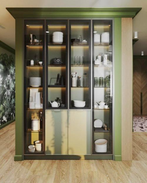 Зелёная прихожая как первое впечатление дома. 03