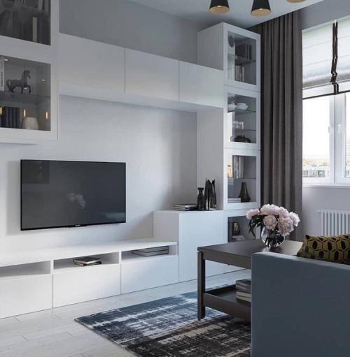 Интерьер квартиры в нежных, мягких оттенках. 03