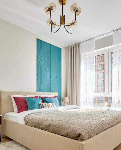 Яркие акценты в интерьере однокомнатной квартиры 32 кв. 06