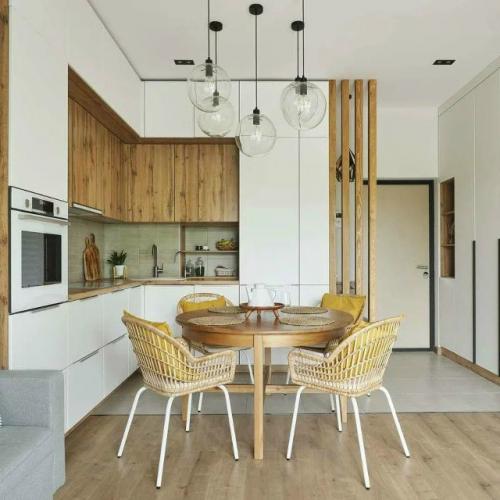 Тёплое дерево и смелые акценты. 01