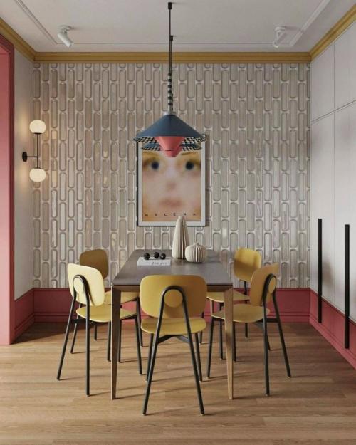 Французское настроение в современной кухне - гостиной. 01