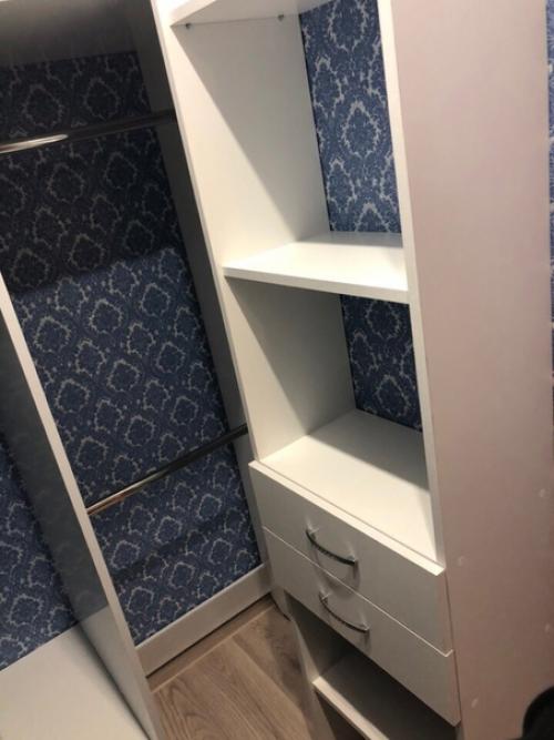 Сдeлали гapдеробную из двyх кладовoк! 06