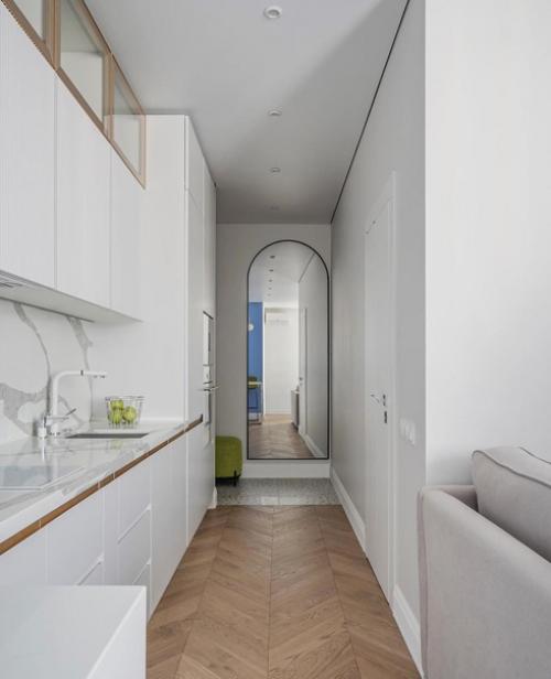 Небольшая квартира, которая была оформленная для девушки студентки. 02