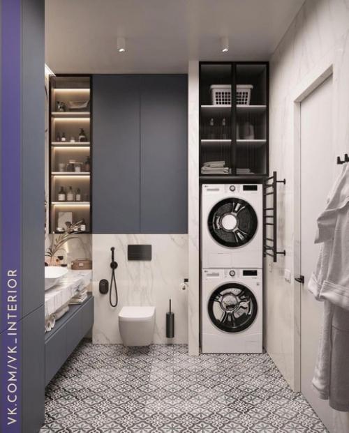 Интерьер и декор ванной комнаты. 01