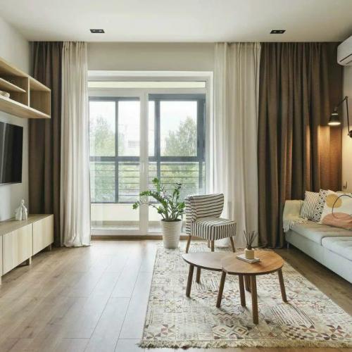 Тёплое дерево и смелые акценты. 02