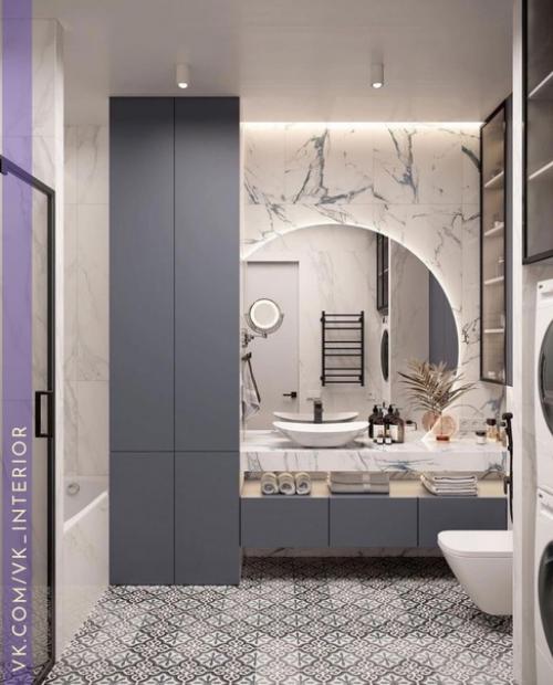 Интерьер и декор ванной комнаты. 04