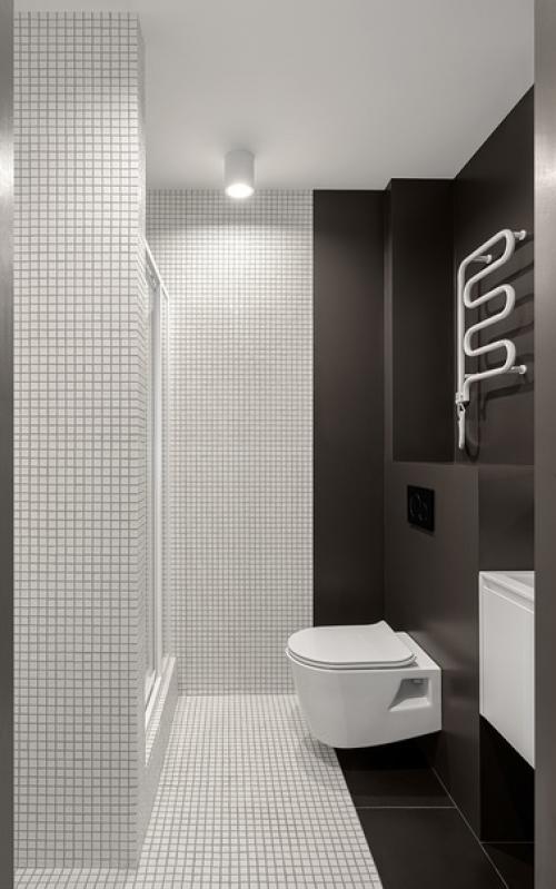 Монохромный интерьер 40-метровой квартиры. 08