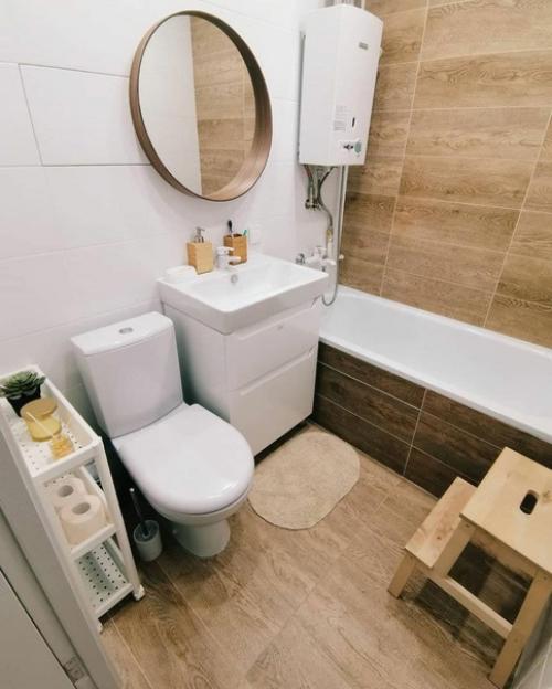 Полное преображение ванной комнаты. 02