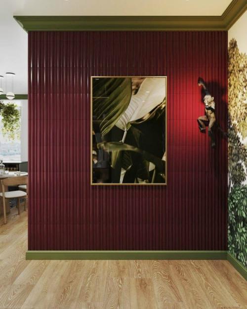 Зелёная прихожая как первое впечатление дома. 06