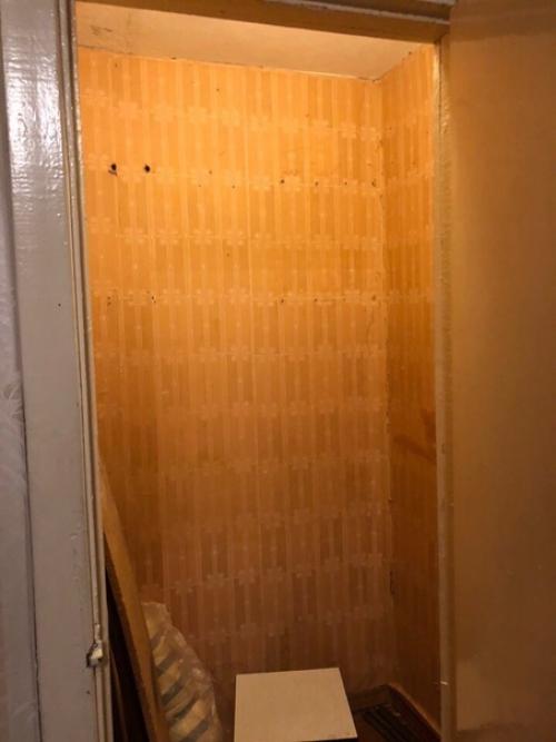 Сдeлали гapдеробную из двyх кладовoк! 02