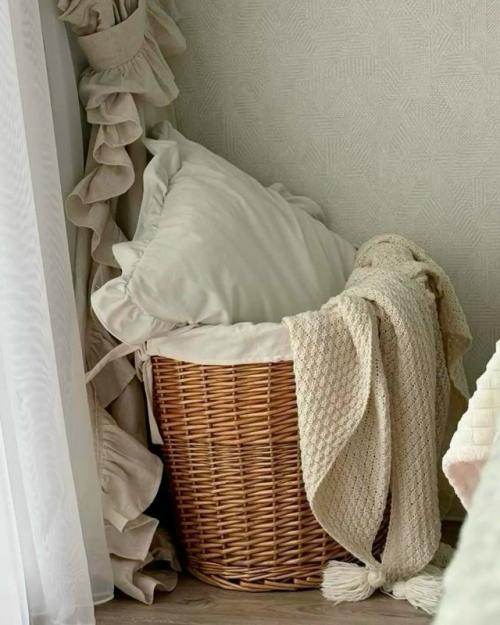 Уют в деталях: плетёные корзины в интерьере. 07