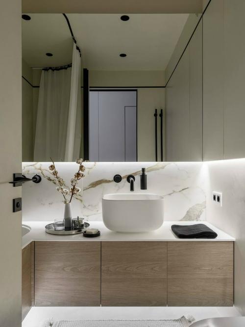 Светлая квартира, где интерьер - фон для жизни. 09