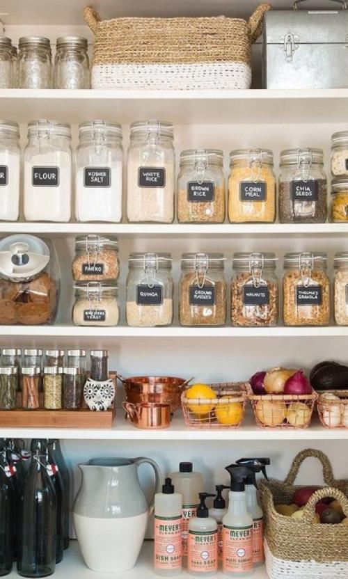 Правильное хранение. Круп и специй в баночках. 04