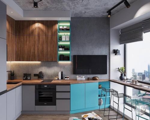 Стиль лофт. С интересными деталями. 04