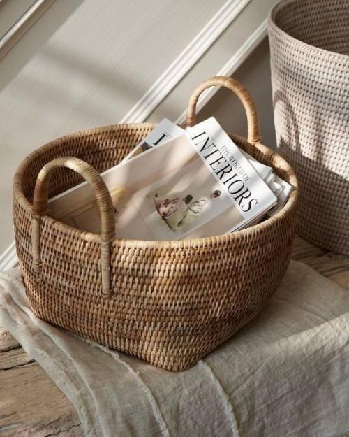 Уют в деталях: плетёные корзины в интерьере. 03