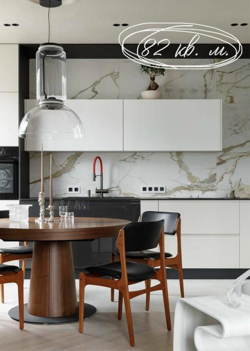 Светлая квартира, где интерьер - фон для жизни. 01