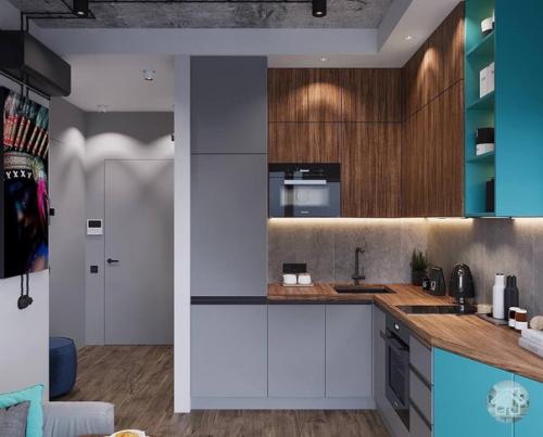 Стиль лофт. С интересными деталями. 07