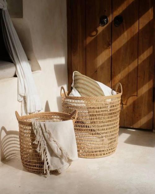 Уют в деталях: плетёные корзины в интерьере. 01