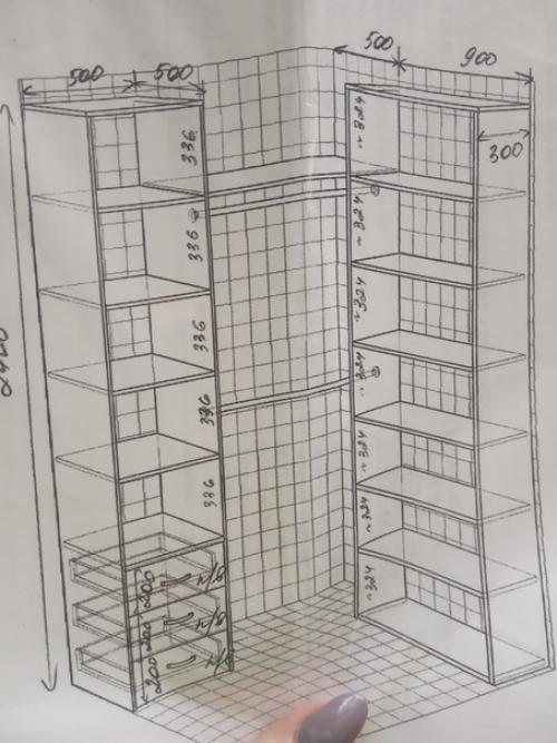 Сделали небольшую гардеробную! 02