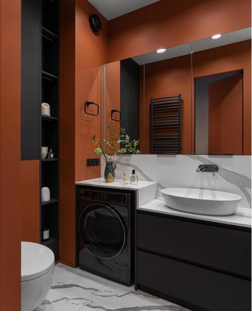 Вот такая интересная квартира для холостяка.