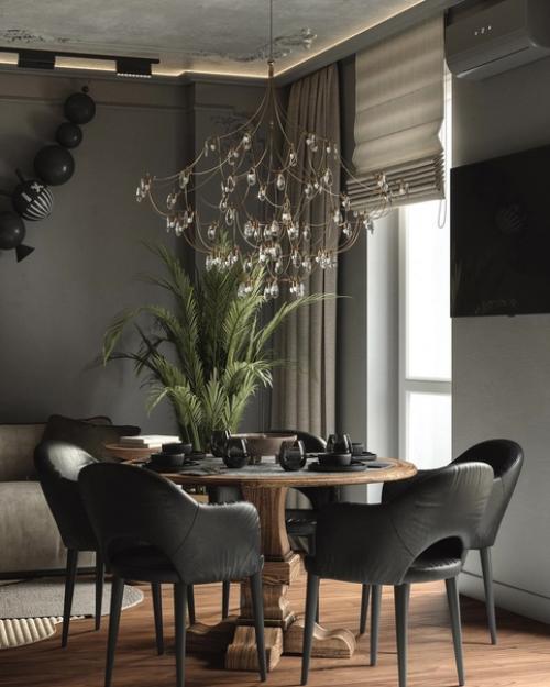 Невероятно красивый эклектичный интерьер кухни. 05