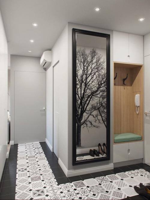 Квартира небольшая, но получился отличный интерьер для проживания молодой пары! 05