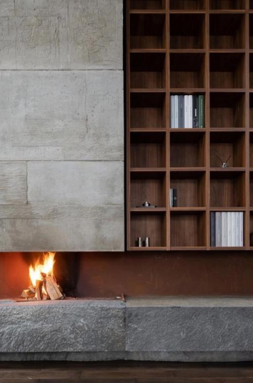 Использование контрастных материалов в интерьере -. 03