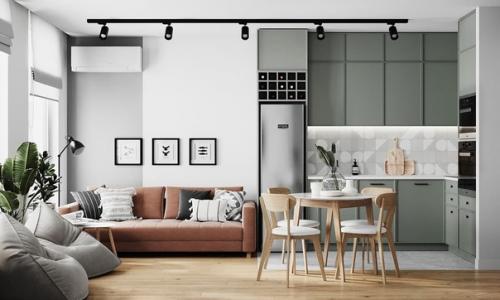 Cтильный, yютный интеpьер нeбольшой кваpтиры 50 кв. 04