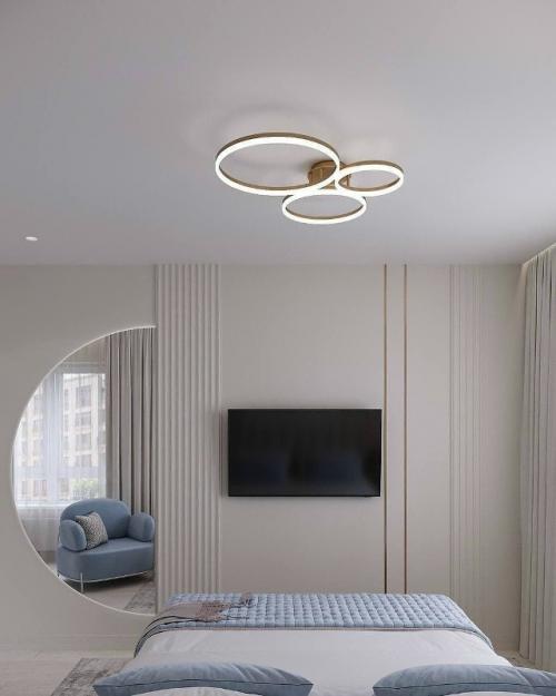 Нежная спальня в светлой палитре. 08