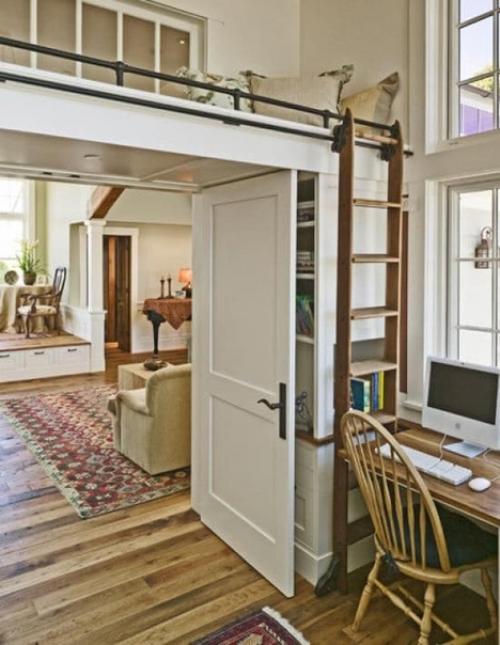 Кровать - чердак будет оптимальным решением при недостатке жилого пространства. 03